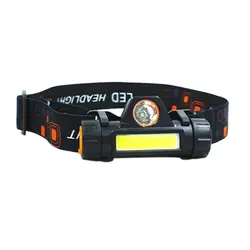 Портативный мини светодиодный головной фонарь Водонепроницаемый Q5 + галобный фонарь COB для кемпинга ночной пробежки для чтения бега