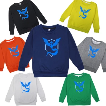 

Pokemon Articuno Long Sleeve Hooded Hoodie Kids Toddler Cotton Pocket Sportswear Sweatshirt Tops Pullover