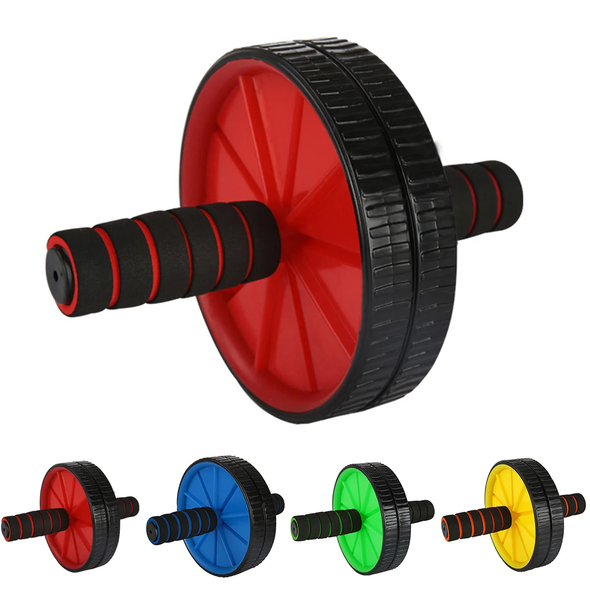 Sport Equipment Compact Portable Assemble Abdominal Wheel Double