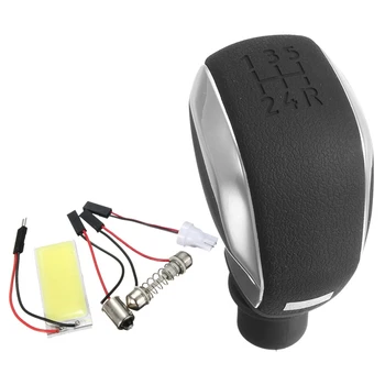 

Automotive Mt 5-Speed Shift Button Knob Gear Shifter for Peugeot 307 & T10 501 W5W BA9S Festoon e Interior 36 LED COB Adapter