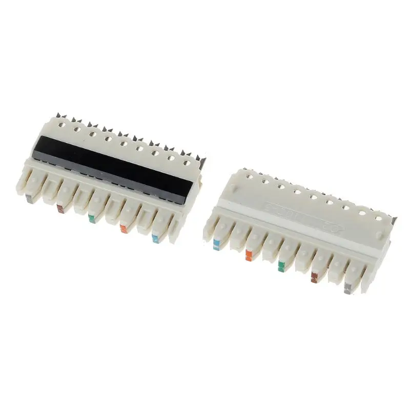 10 шт. 110 Тип 5 пар разъем Rj45 телефонный модуль для распределения рамки подключения Пружинные защелки Krone Артикул голосовой линии Silv