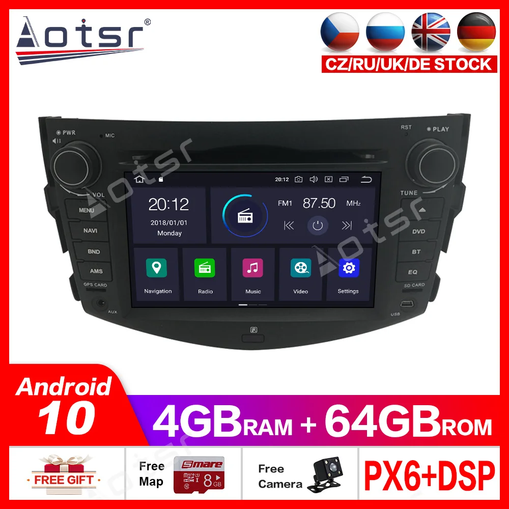 Автомагнитола 2 din стереоприемник головное устройство аудио для Toyota RAV4 2006 2012