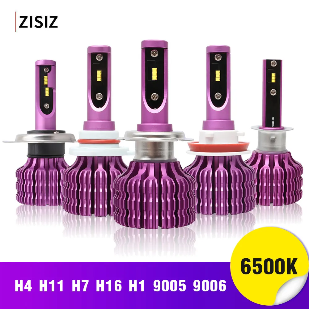 2 шт. светодиодный H7 H4 H11 H1 H3 9005 9006 HB4 HB3 5202 Светодиодный лампочки Canbus фар автомобиля(Подол короче спереди и длиннее сзади) 100W 12000LM 6500K 24V светодиодный противотуманный фонарь 12V 2 шт