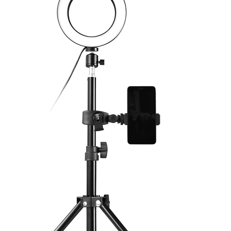 Штативы селфи-Палка с кольцевым заполняющим светильник с регулируемой яркостью Светодиодная лампа для студийной камеры кольцевой светильник для фото телефона видео светильник лампа