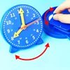 Children Montessori Clock Educational Toys Hour Minute Second Cognition Colorful Clocks Toys Kids Early Preschool Teaching Aids 5