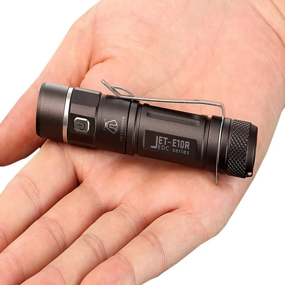 JETBEAM E10R Max.650 Lumen High Brightness 4 Modes EDC Flashlight(Battery not included)