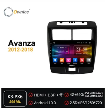 

Ownice Android 10.0 2din Car DVD Radio Player navigation GPS ForToyota avanza 2012 - 2018 DSP 4G LTE SPDIF Multimedia