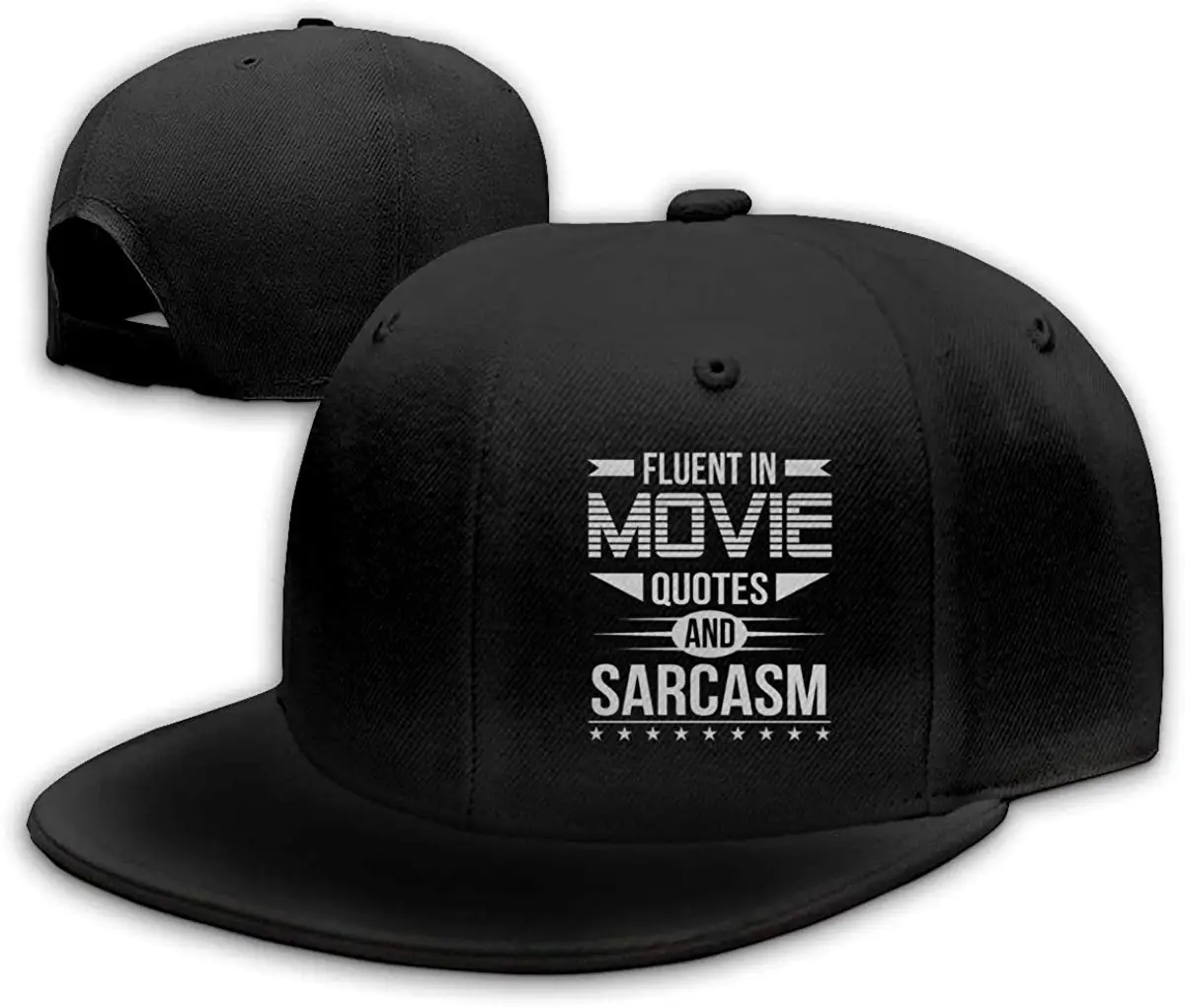 Беглый в кино цитаты и сарказм унисекс Snapback плоский счет Бейсболка Черный |
