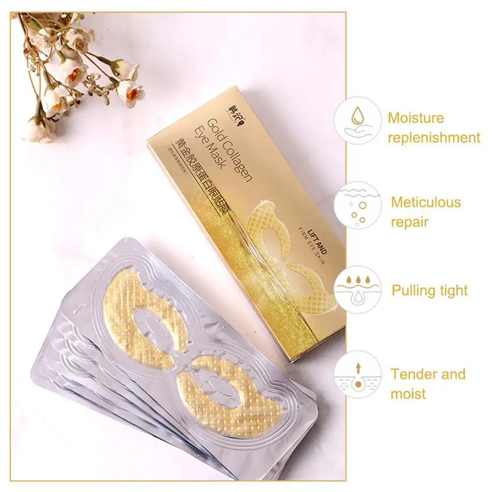 7 пар/компл., Gold Crystal коллагеновая маска для глаз, маска для глаз маски! Убирает темные круги под глазами, Pathces вокруг Маски для глаз увлажняющая маска для ухода за кожей лица