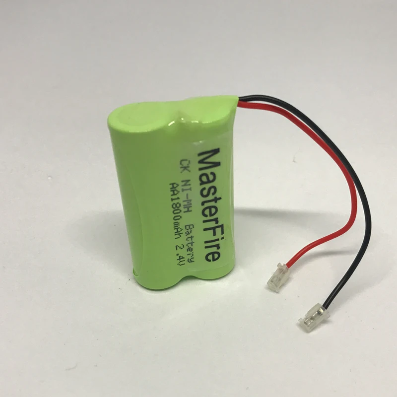 MasterFire 12 упак./лот Ni-MH AA 2,4 V 1800mAh Ni-MH аккумуляторная батарея с вилками для Аккумуляторы для беспроводного телефона