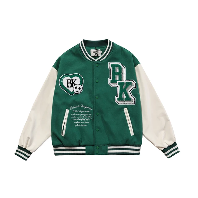 Varsity Jacket Women Men Streetwear 