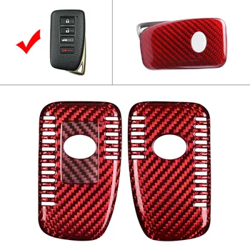 

Car Remote Key Shell Cover Case Red Carbon Fiber Housing For LEXUS IS RX LS LX LC GS ES GX 2014 2015 2016 2017