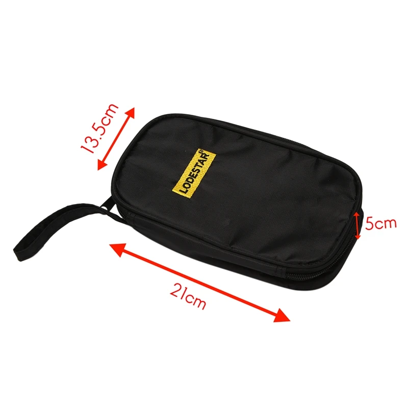 bike tool bag LODESTAR Multimeter Storage Bag Cloth Tool Kit Pouch Tool Bag Durable Waterproof Shockproof Soft Case Oxford Cloth Tool Kit hyper tough tool bag