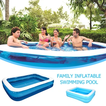 

128/110cm Children Bathing Tub Baby Home Use Paddling Pool Inflatable Square Swimming Pool Kids Inflatable Pool Dropshipping