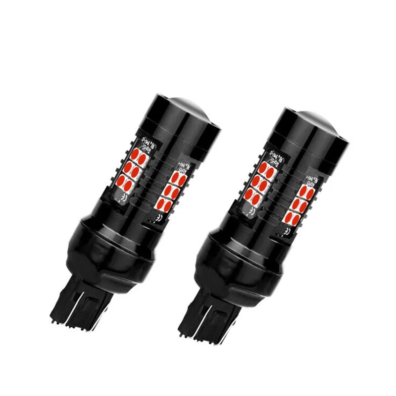 

2pcs Auto Car LED Lamp Bulbs 7443 T20 W21/5W 21SMD High Power Brake Tail Light IP65 Red Color Tail Light Lamp car accessories