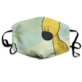 

Dustproof Washable Reusable Giraffe Over A Sky Background Mouth Cover Mask Protective Warm Windproof Mask