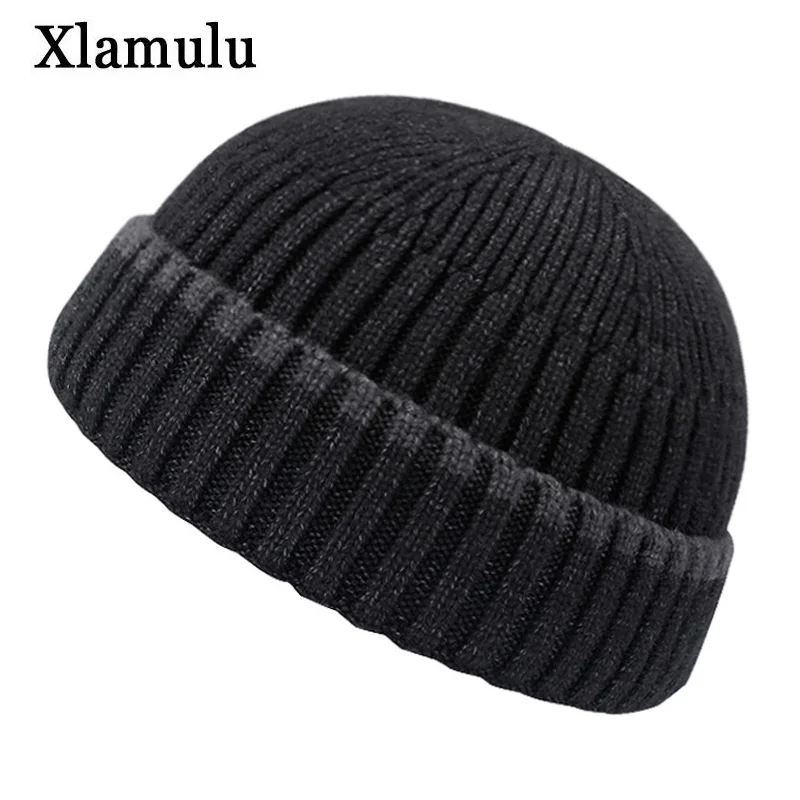 Skullies Beanies, короткая шапка Skullcap, Мужская зимняя шапка, женские зимние шапки для мужчин, шапки, капот, Женская Мягкая вязаная шапка, шапки