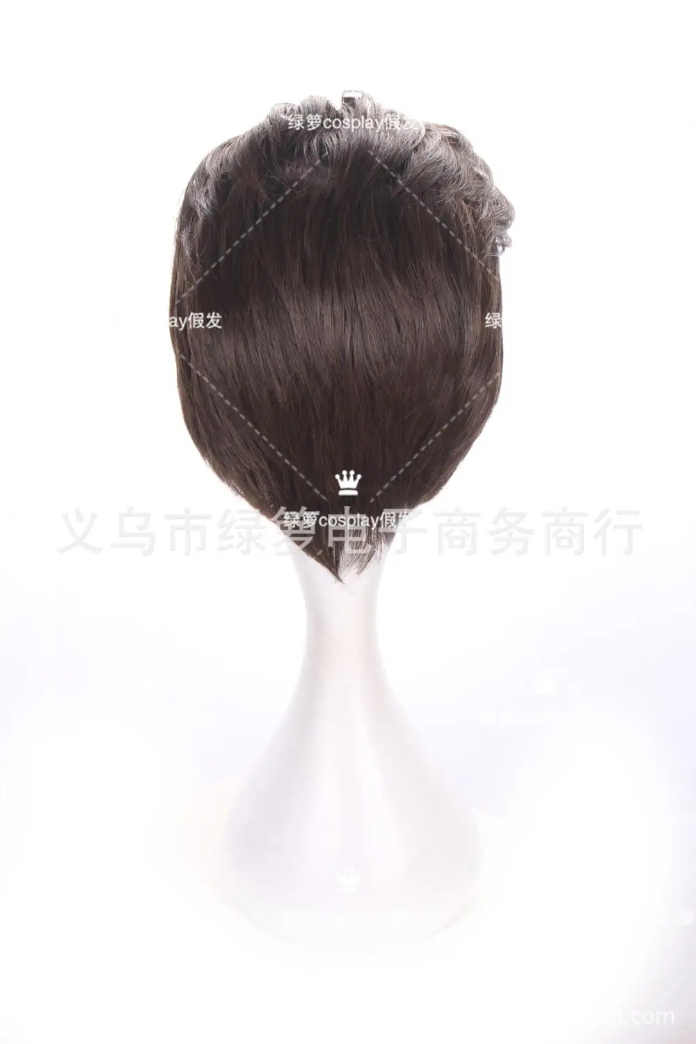 Detroit Become Human Connor Cosplay Wig Role Play Hair Slicked-back Synthetic Short Hair Costume Cosplay Props Wig Cap RK800