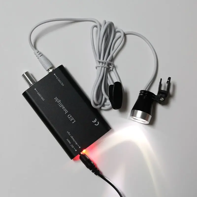 

OOTDTY 3W Rechargeable Headlgiht Head Lamp LED For Dental Surgical Medical Binocular Loupe High Quality 63HF