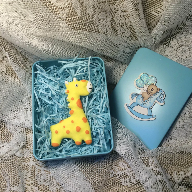 1pcs patisserie reposteria Animal Giraffe Fondant Cake Decor Tool Stainless Steel Cookie Cutter Metal Biscuit Mould Pastry Shop cookie cutter baking mold cookie mould fondant cutter baking decorating tools
