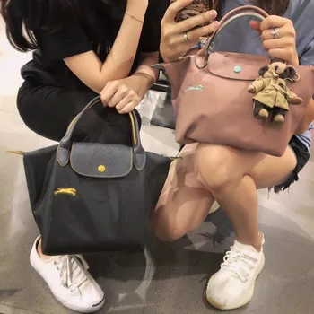 

Suitable for Autumn and Winter New Canvas jiao zi bao 2020 Nylon Shoulder Hand Embroidered Horse Contained Fold