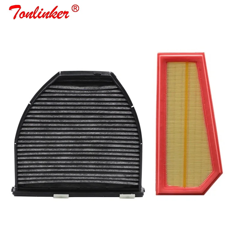 

Cabin Filter+Air Filter 2Pcs For Mercedes C-CLASS W204 S204 2007-2014 C180CGI C250CGI C204 2011-2019 C180 C250 Model Fiilter Set