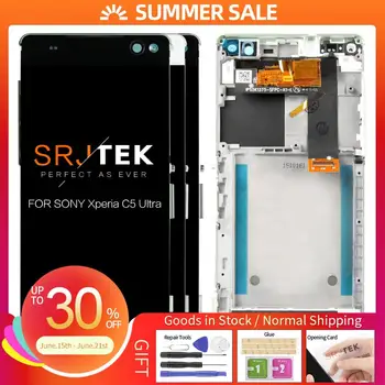 

Srjtek 6.0" inch For SONY Xperia C5 E5506 E5533 E5563 E5553 LCD Touch Screen Digitizer For SONY Xperia C5 Ultra Display Screen