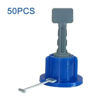 

50pcs/set Home Compact With Wrench Tile Leveling System Kit Reusable Flat Ceramic Construction Tools Easy Install Multifunction