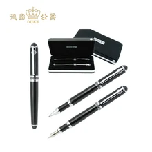عالية الجودة ديوك D2 قلم الكرات الدوّارة + قلم حبر متوسط فاخر 0.5 مللي متر الكتابة الأعمال هدية أقلام المكتب والمدرسة القرطاسية