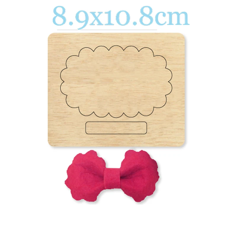 

Bow-knot Hairpin Wood Die Scrapbooking Cutting Dies&Wooden Dies Suitable for Common Die Cutting Machines on the Market 2020 New