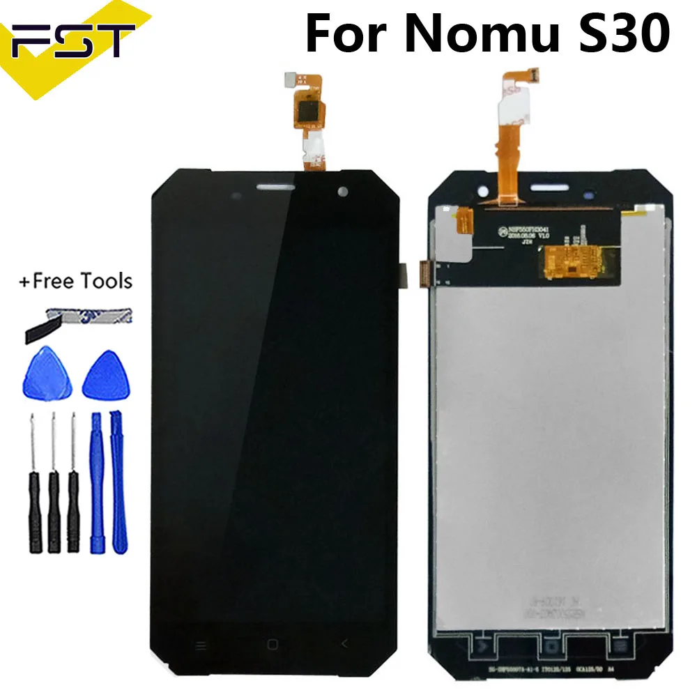 Najtaniej Czarny do wyświetlacza LCD NOMU S30 + zespół ekranu dotykowego 100% nowy wymienny szklany panel Digitizer do ekranu LCD S30