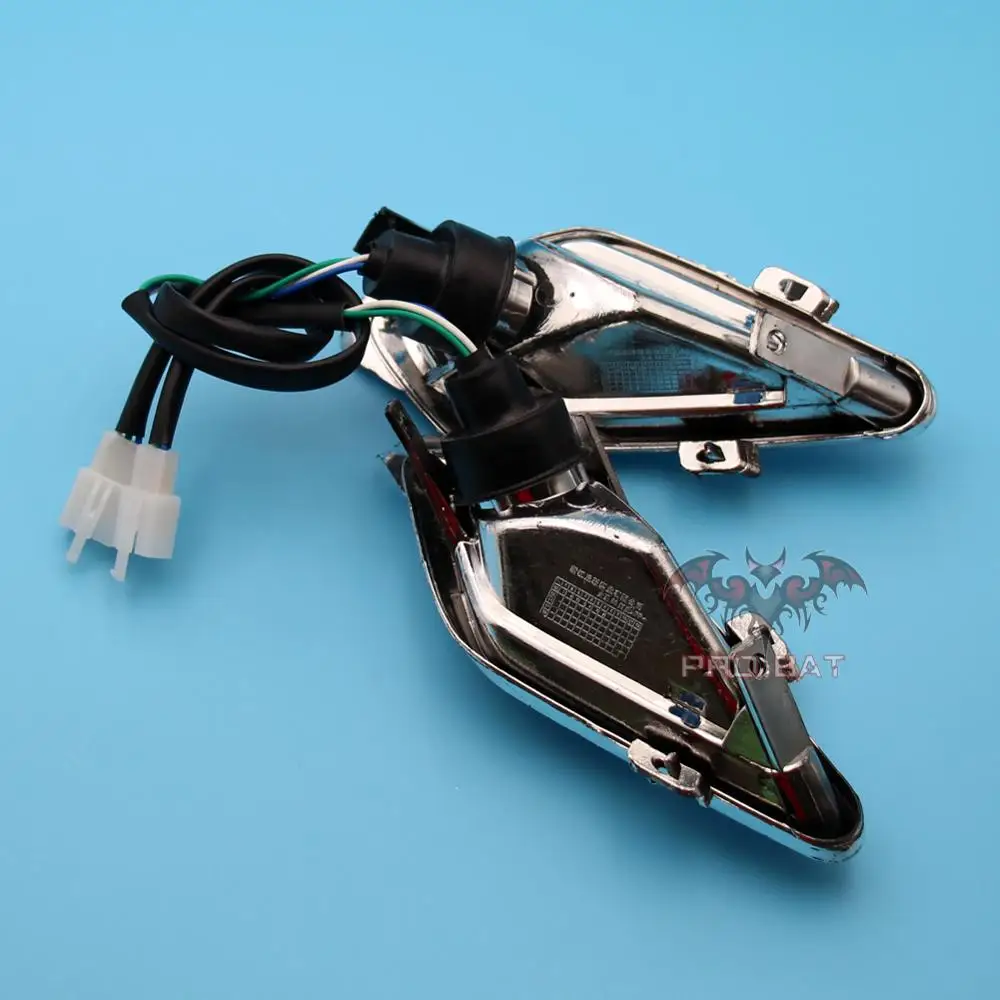 12V Pair Left Right Head Light Lamp For 50cc 70cc 90cc 110cc 125cc Quad Dirt Bike ATV Eye Shape