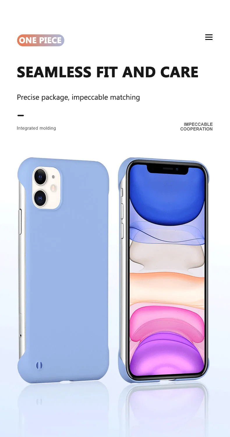 Slim Hard PC Frameless Phone Case For iPhone 13 12 11 Pro Max Mini XR XS X 6 6S 7 8 Plus SE 2 Shockproof Matte Solid Color Cover Slim Hard PC Frameless Phone Case For iPhone 13 12 11 Pro Max Mini XR XS X 6 6S 7 8 Plus SE 2 Shockproof Matte Solid Color Cover