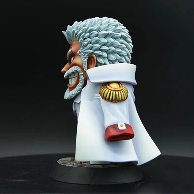 6" One Piece Statue Generaladmiral Bust Monkey D Garp Full-Length Portrait Luffy Grandfather GK Action Figure Toy BOX 15CM V476
