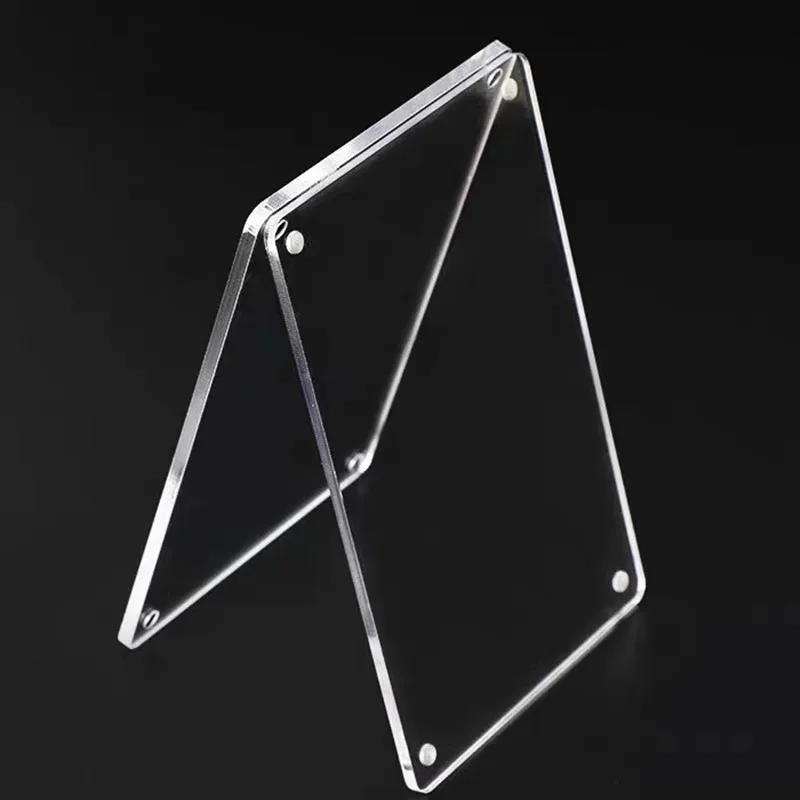 4*6cm Wall Mount Acrylic Sign Holder ,Price Card Tag Label Counter Top Stand with Adhesive Tape Magnet Adsorption 7x10cm wall mount acrylic sign holder with 3m tape adhesive price label paper holder tags frame