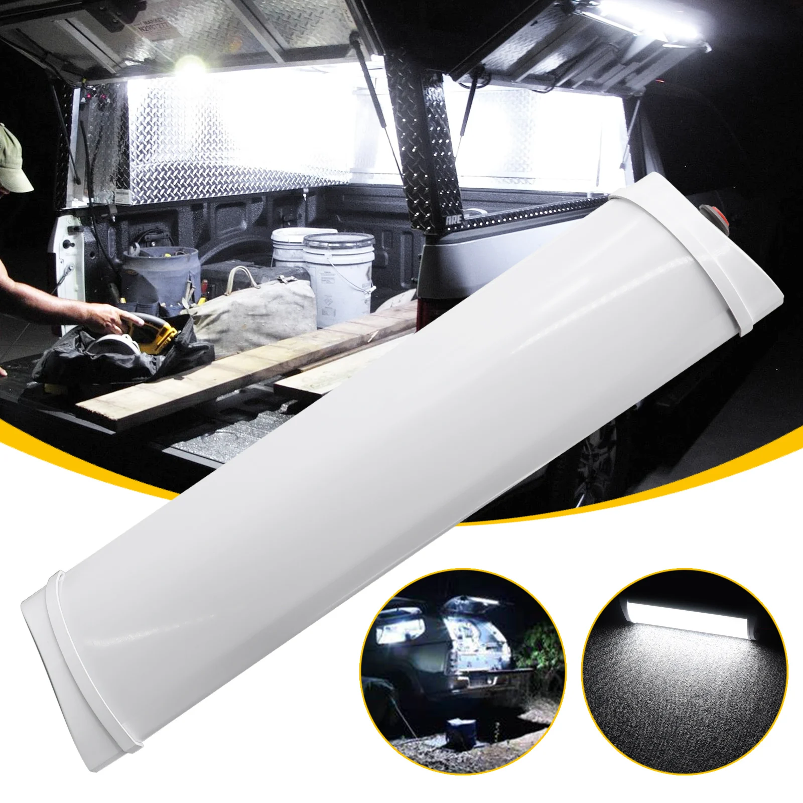 Barra Luci Led Interna 12V Per Vw T4 T5 Transit Lwb Sprinter Trafic Ducato Camper Van Caravan Camper Light 72Led 28Cm Bianco