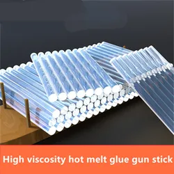 Bâtons de colle pour pistolet thermofusible Transparent, 7mm / 11mm 10 50 pièces/lot, réparation de pistolet adhésif en alliage, outils de bricolage 