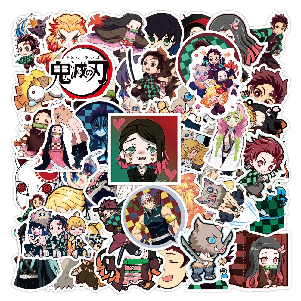 

10/30/50PCS Japanese Animation New Ghost Killing Blade Graffiti Waterproof Sticker Suitcase Notebook RefrigeratorHelmetWholesale