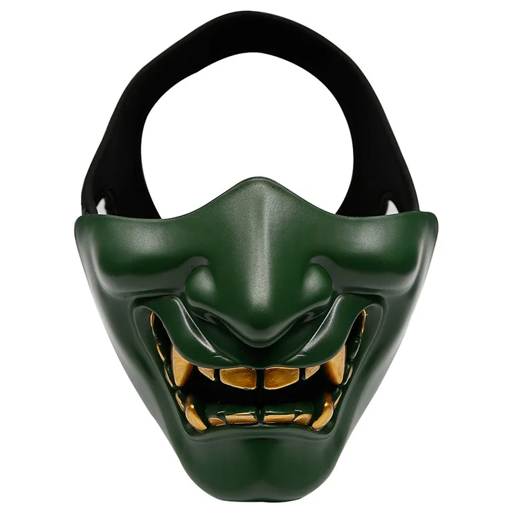 Ansiktsmask Devil - Grön