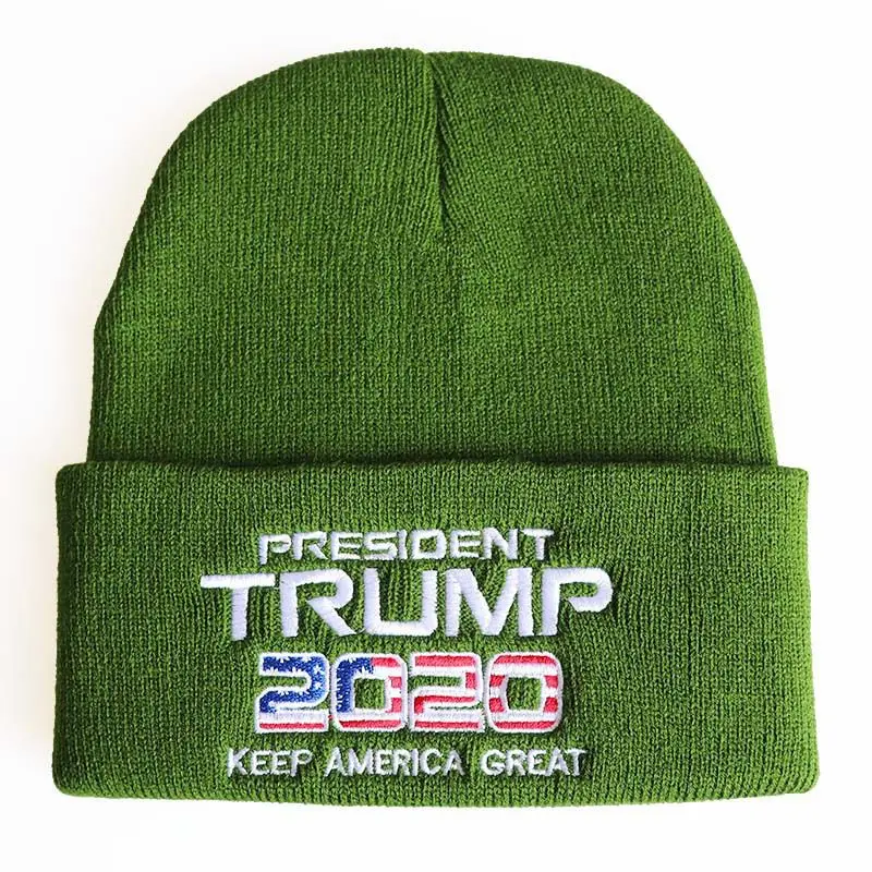 WZCX TRUMP Keep America Great Again, шапка с вышитыми буквами, сохраняющая тепло, одноцветная эластичная зимняя шапка унисекс, шапка для взрослых