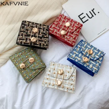 

KAFVNIE Child Mini Wool HandBag for Girl Red Princess Bag High End Party Handbag Childen Birthday Gifts bags Wholesale