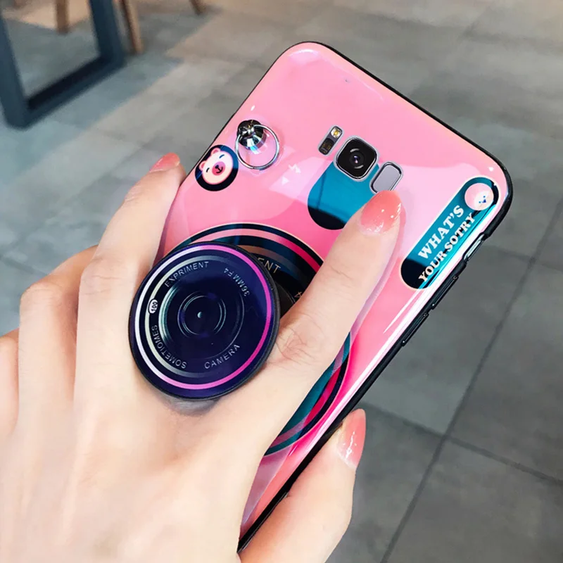 3D Камера ремешок чехол для Xiaomi mi 9Pro 9T SE A2 lite Red mi 8 8A K20 S2 7 5 плюс 5A 6A Примечание 10, 8, 7 6 5 pro стенд держатель чехол