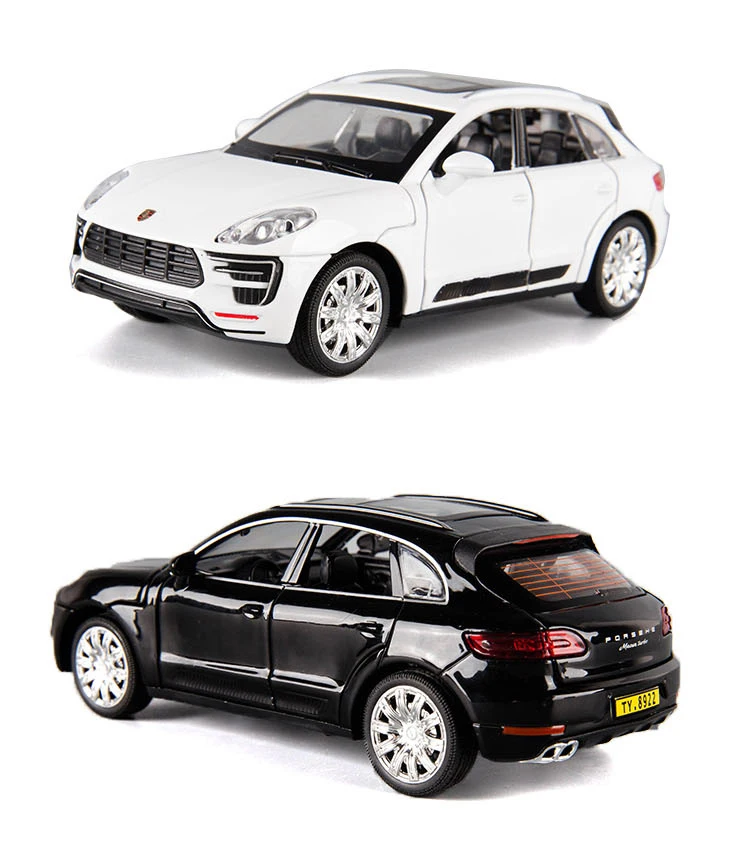 Горячая 1:32 масштабные колеса Германия Pors suv Cayenne вытяните назад автомобиль металлическая модель с светильник и звук литой под давлением автомобиль игрушки для подарков