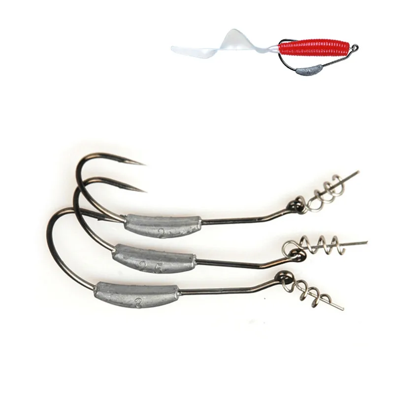 

5Pcs/Set Exposed Lead Swinbait Jig Head Hooks 2g 2.5g 3g 5g 7g Offset Fishing Hooks Fishhook Fishing Tackle Fit for Texas Rigs