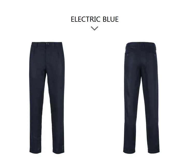 Отборные мужские хлопковые однотонные микро-эластичные деловые повседневные брюки мужские брюки S | 418414502