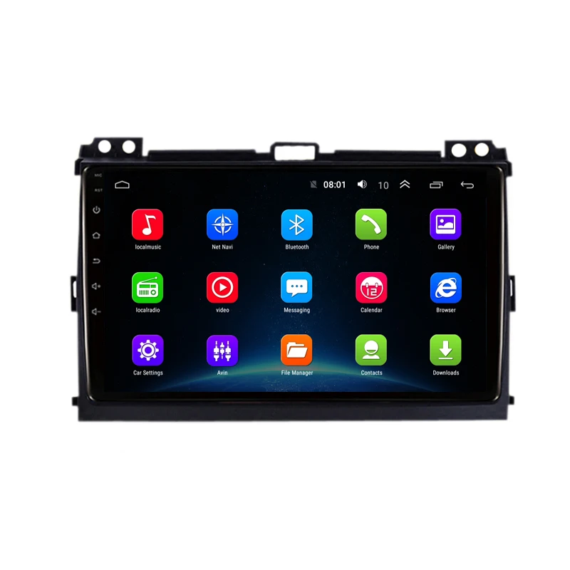 Clearance 9" 2.5D IPS Android 9.1 Car DVD Multimedia Player GPS For Toyota Prado 120 Land Cruiser 2004-2009 radio DSP Estereo navigation 1