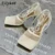 Eilyken Sexy Hollow Out Mesh Women Pumps Lace-Up Sandals Female Square Toe High Heel Summer Fashion Ankle Strap Party Dress Shoe