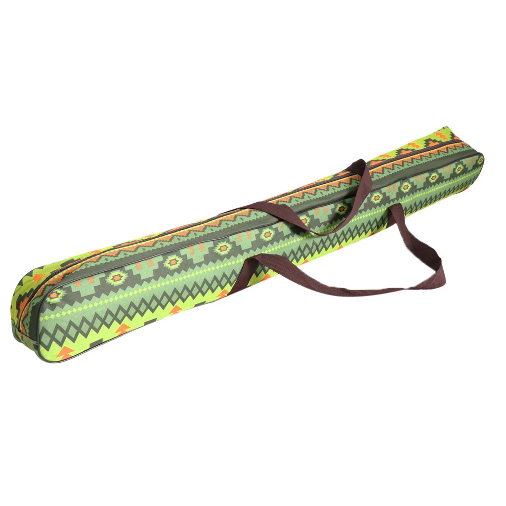 Палатка для кемпинга, сумка для хранения, уличный навес из парусины, сумка для переноски штанги, двойная молния, китайский традиционный этнический стиль - Цвет: Green 125cm