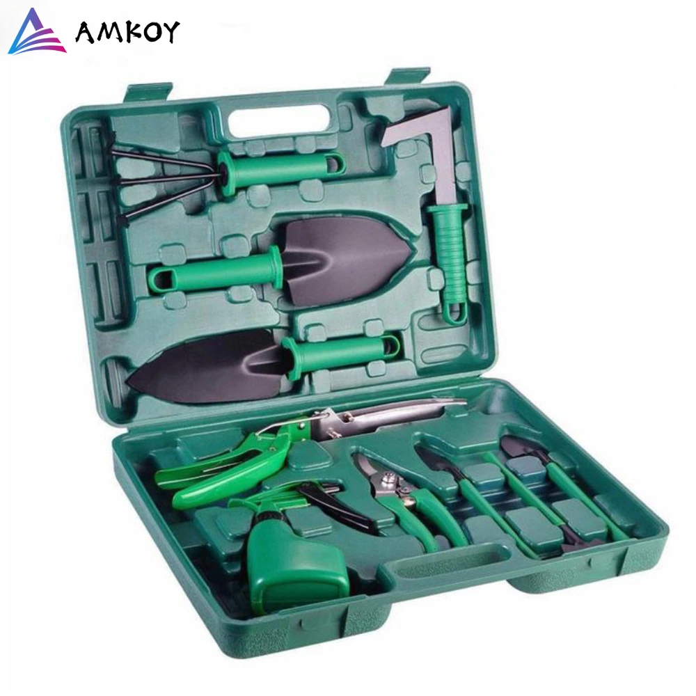 

Garden Tools Sets of 5pcs/10pcs Potted Flower Planting Shovel Gardening Planting Tool Mini Garden Tool Sets Green Purple Color