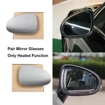 

Heated Left Right Rearview Side Wing Mirror Fit For VW Touareg 2011-2018 7P6857521 7P6857522